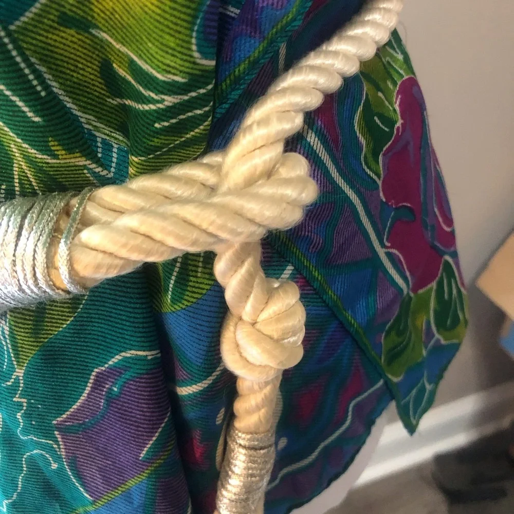 Vintage 80s Macrame Belts Gold Tone and Silver Tone